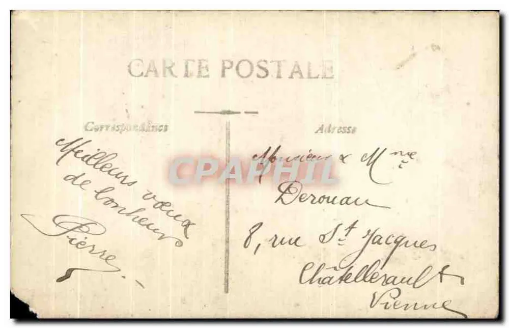 Homme en costume — avec bouquet de roses — éditeur ASTOR - Rückseite