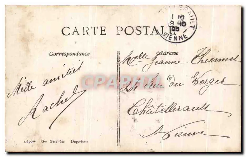 Liebendes Paar — Rosen — Verlag Leprêtre & Barbier, n° 339/3 - Rückseite