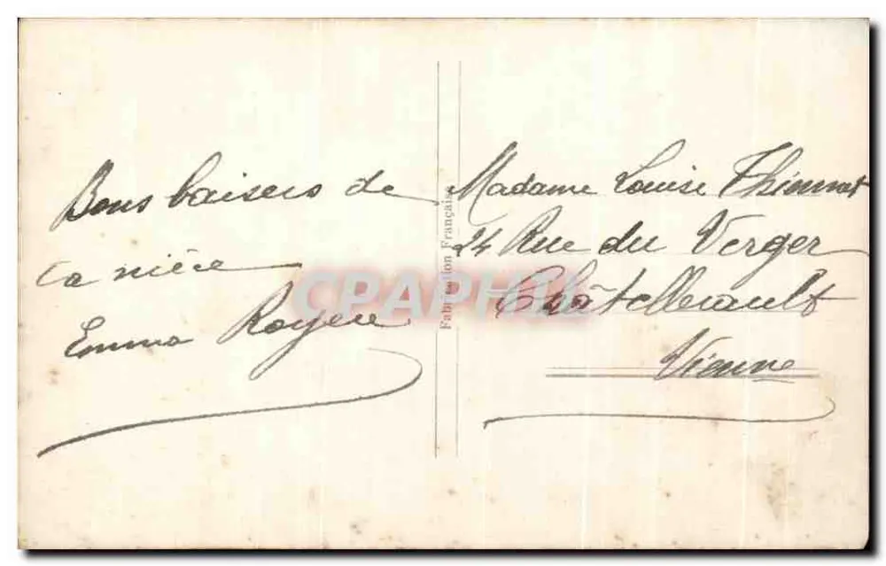 Frau mit Blumenzweigen — Frohe Geburtstagskarte — Verlag L. P. Nr. 4031 - Rückseite