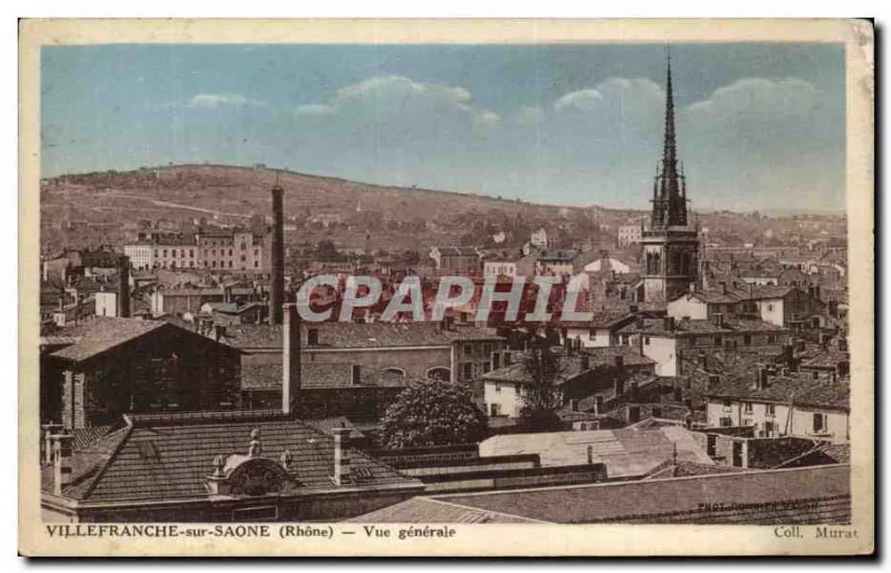 VILLEFRANCHE-sur-SAONE (Rhône) — Vista geral — Coleção Murat - Frente