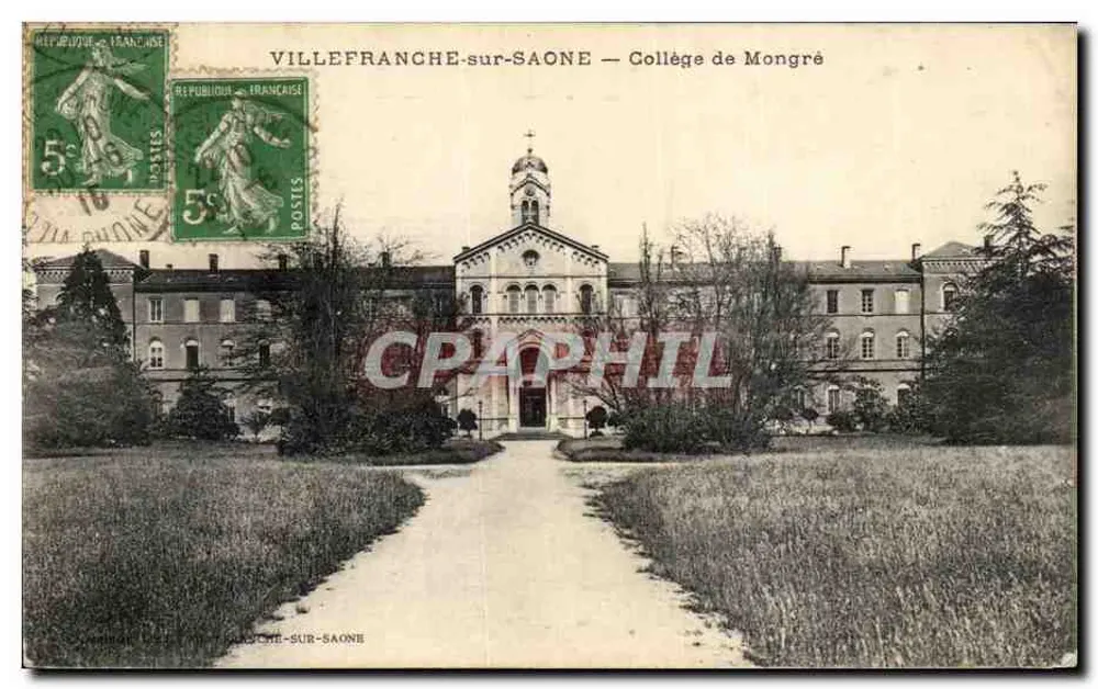 VILLEFRANCHE-sur-SAONE — Colégio de Mongré — editor: Villefranche-sur-Saône - Frente