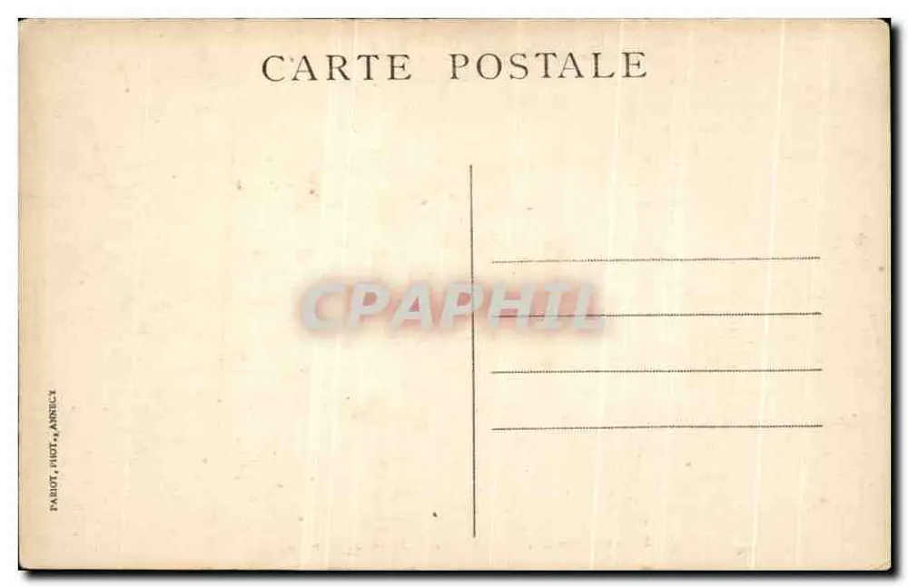 Arredores de Annecy — O Castelo de Menthon — Sítios pitorescos da Saboia, n°31 - Verso