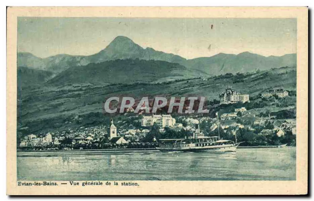 Evian-les-Bains — Vue générale de la station. - Recto