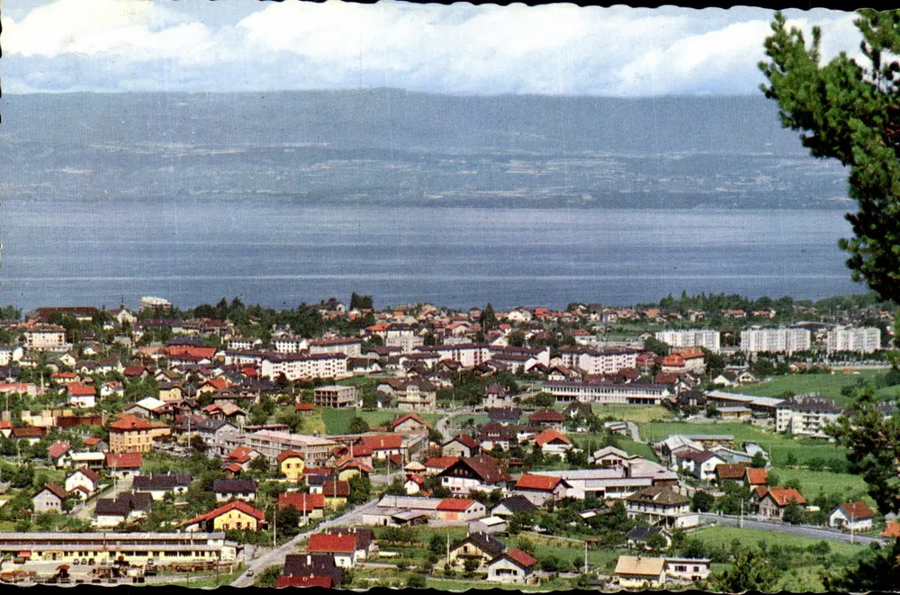 Thonon-les-Bains — Allgemeiner Blick, See Léman und die Schweizer Ufer — Éditions Jansol, Chambéry - Vorderseite