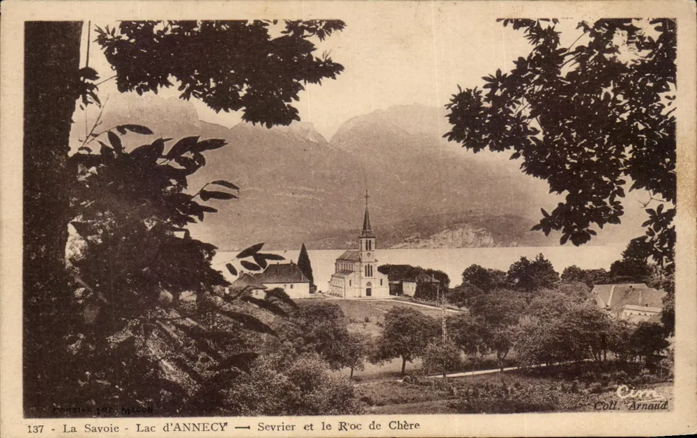 See Annecy — Sevrier und der Roc de Chère — Sammlung Arnaud - Vorderseite