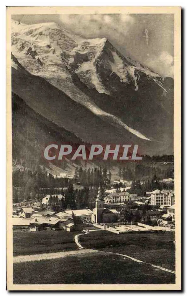 Chamonix — Vista geral — Editor: Levé e Istruzion de Jules, 17 Argentières - Frente