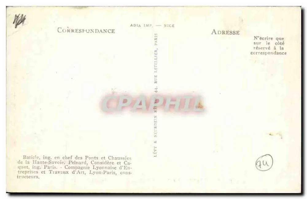 Ponte suspensa de La Caille (147 m. de altura) — LL - Verso