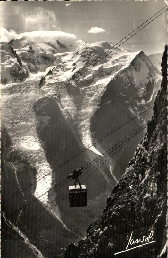 Chamonix - O Monte-Blanco — teleférico e glaciar — Janssot - Frente