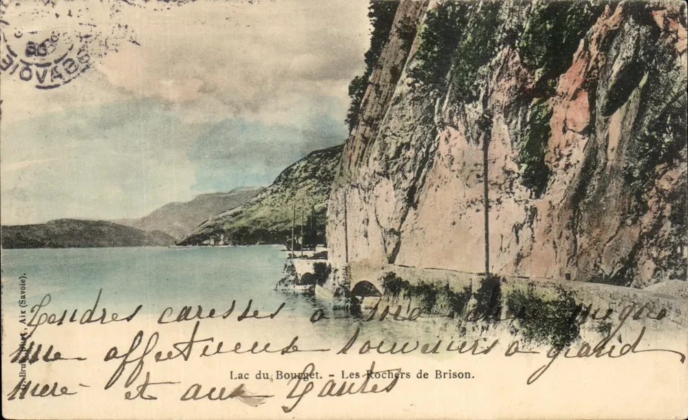 Lago do Bourget — Os Rochos de Brison — Editor: Air (Savoie) - Frente