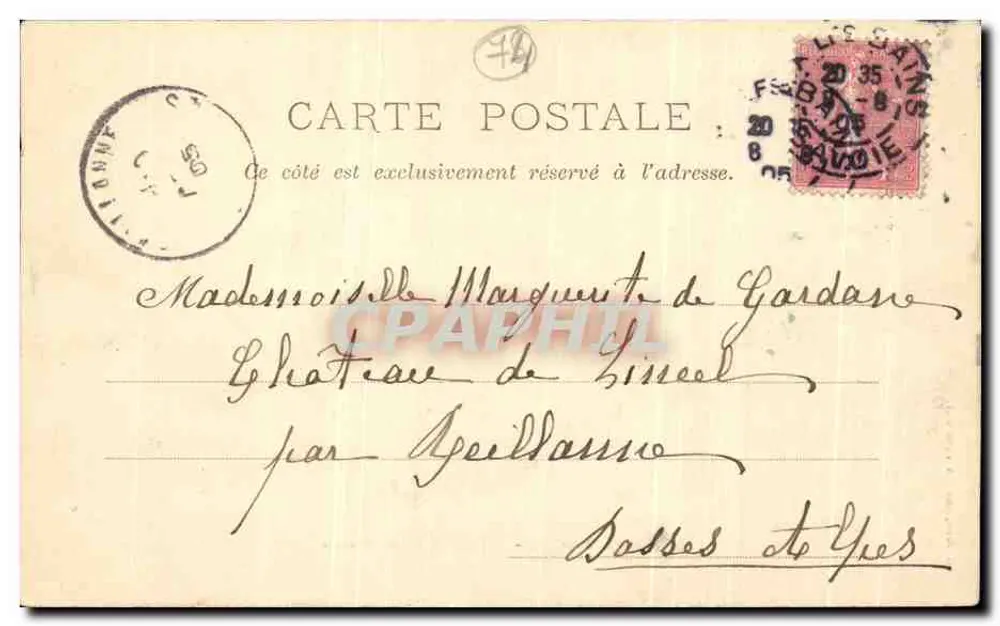 Lago do Bourget — Os Rochos de Brison — Editor: Air (Savoie) - Verso