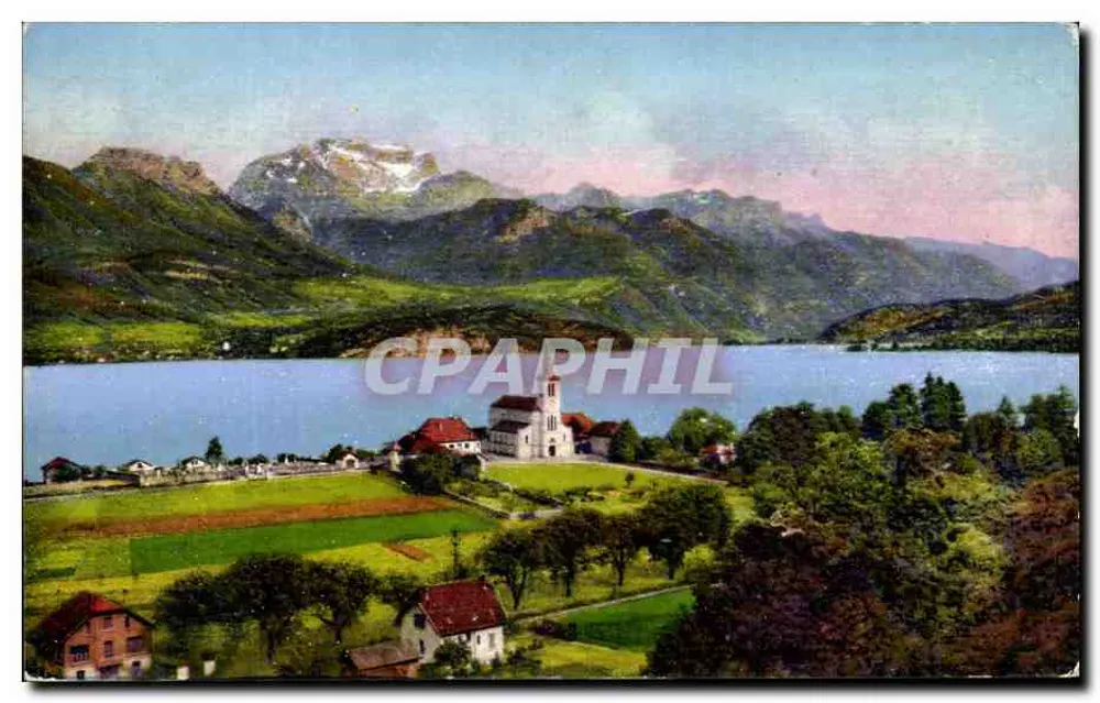 Annecy, die Kirche und das Sevrière — la Tournette — Verlag Éditions Gill, Nr. 1.415 - Vorderseite
