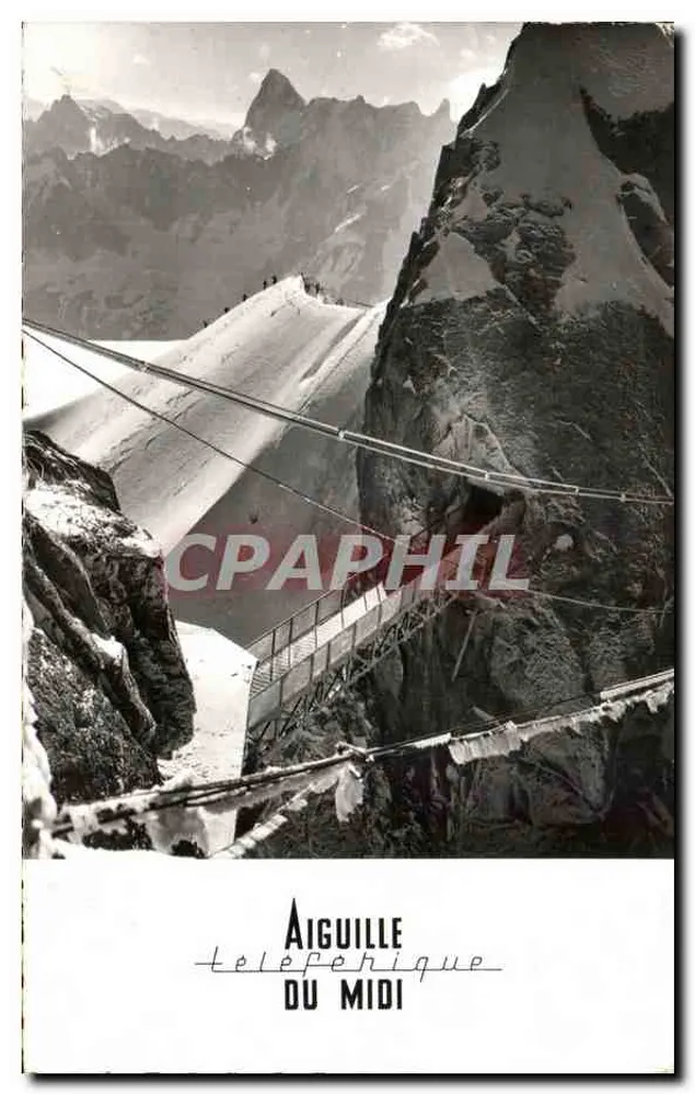 Aiguille du Midi — Seilbahn — Unbekannter Verleger, Seriennummer nicht sichtbar - Vorderseite