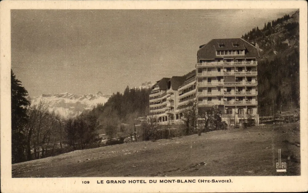O Grande Hotel do Mont-Blanc — Alta Saboia — editor Ellen, n° 109 - Frente