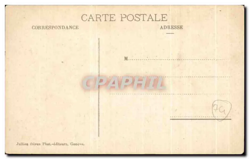 Chamonix e o Monte Branco — vista panorâmica — J. J. 95 A - Verso