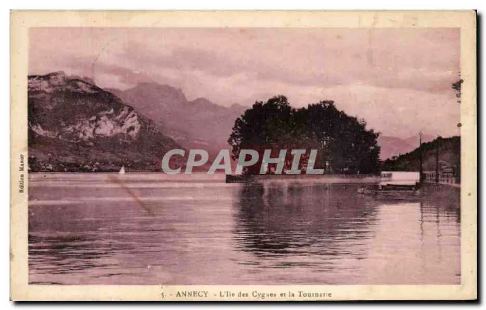 Annecy — Die Insel der Schwäne und die Tournatie — Edition Manor, n°5 - Vorderseite