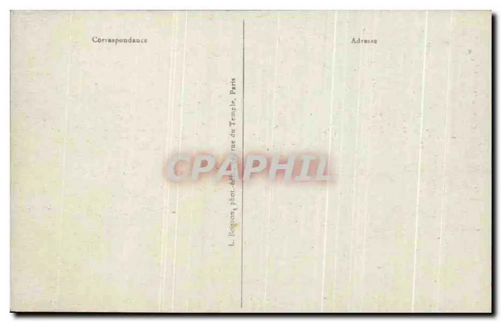 Paris (7e) — A Torre Eiffel — L. Boisson, fot. 44, rue du Temple, Paris - Verso