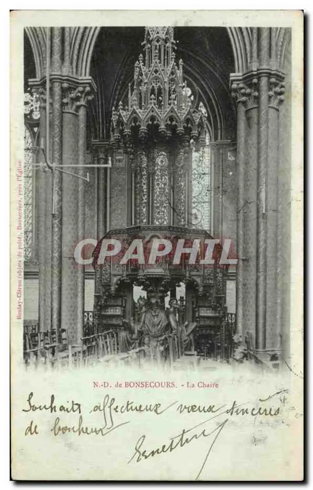 N.-D. de BONSECOURS — La Chaire — Imprimerie Boulay-Clauss (éditeur) - Frente