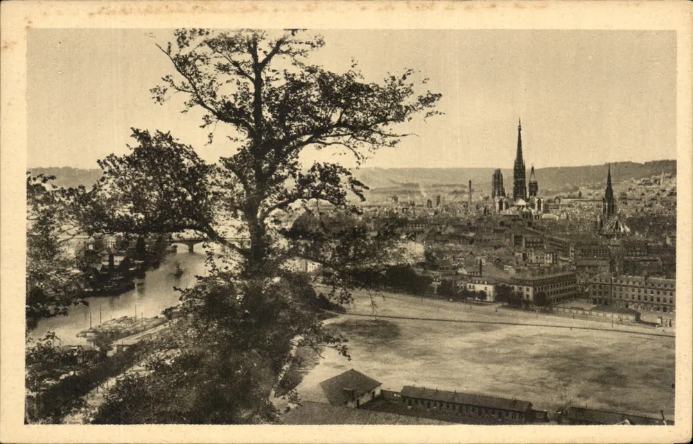 Rouen — Ansicht vom Ufer der Sainte-Catherine — Phot. Combet-Macon - Vorderseite