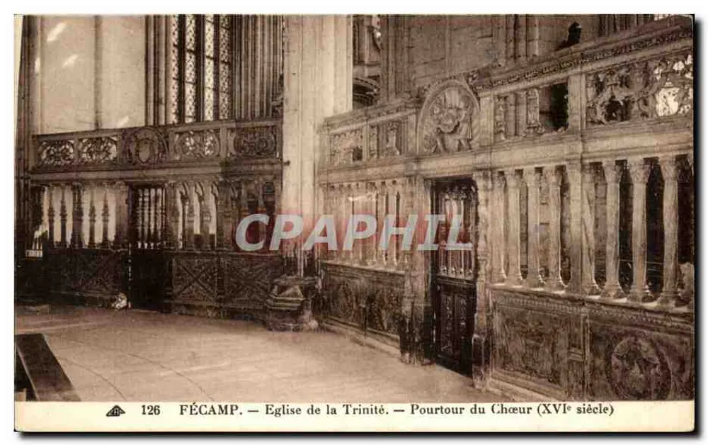 Fécamp — Kirche der Dreifaltigkeit — Apse-Umfassung (16. Jahrhundert) - Vorderseite