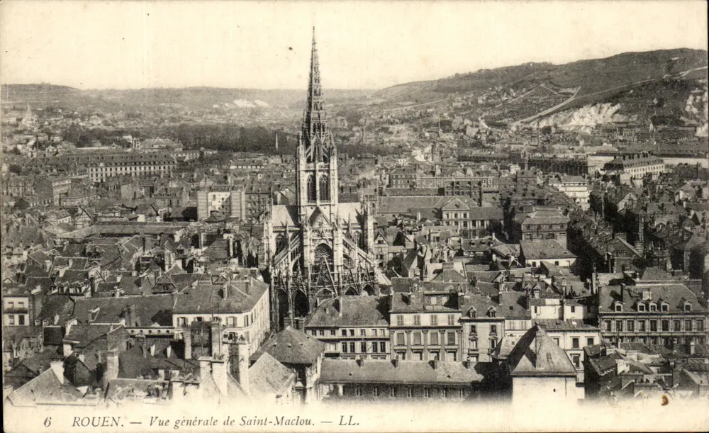 Rouen — Vista geral de Saint-Maclou — LL. - Frente
