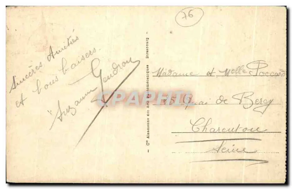 Dieppe - Vista geral tirada da Igreja de São Jacó — República Francesa, n°94 - Verso