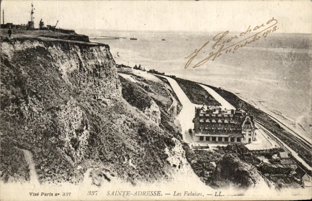 Sainte-Adresse — As Falésias — LL. — Visé Paris n° 337 - Frente