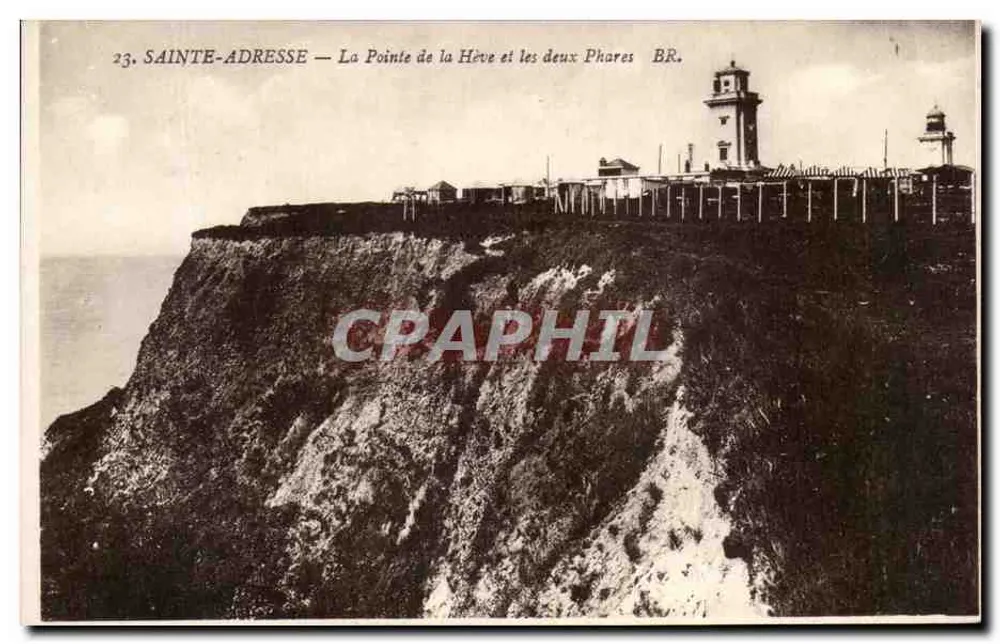 Sainte-Adresse — La Pointe de la Hève und die beiden Leuchttürme — Bloc frères, Verlage Bordeaux - Vorderseite