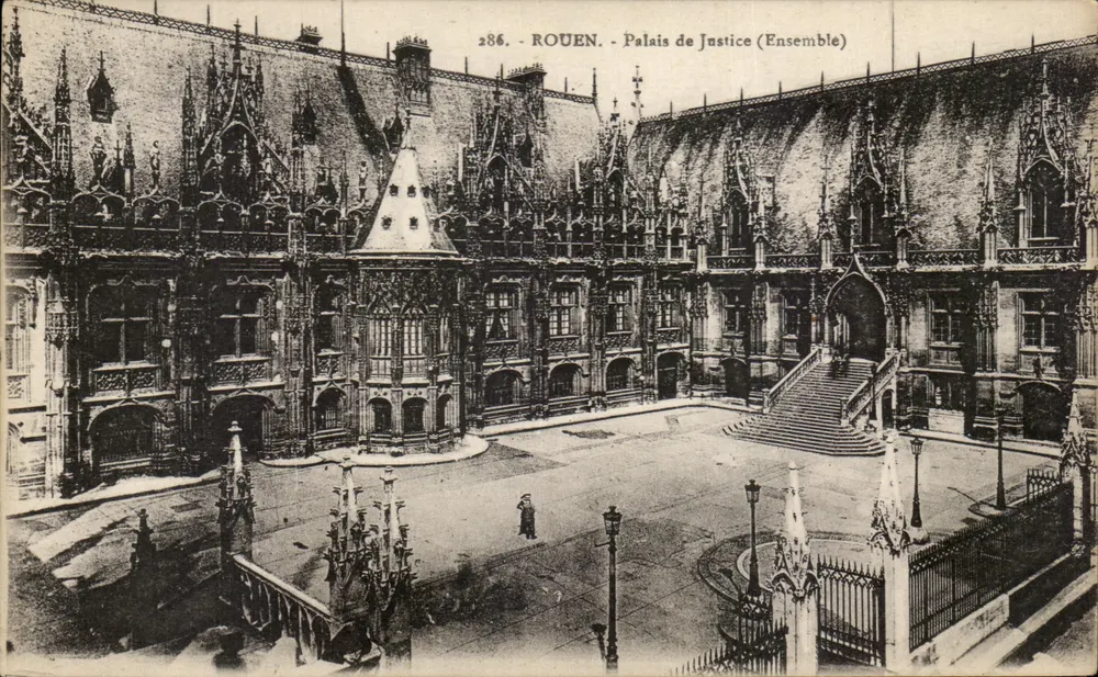 Rouen - Palácio de Justiça (Conjunto) — editor Cartes 'La Gjegue' (n°286) - Frente