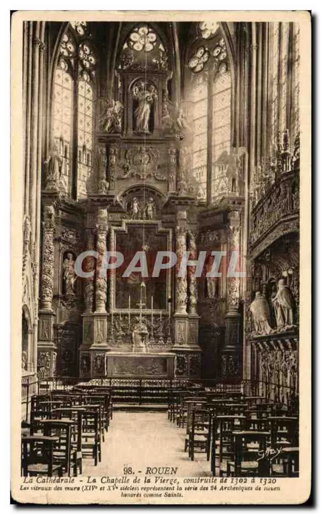 La Cathédrale - La Chapelle de la Pierge, construite de 1302 à 1320 — éditeur Gaby, n° 98 - Vorderseite