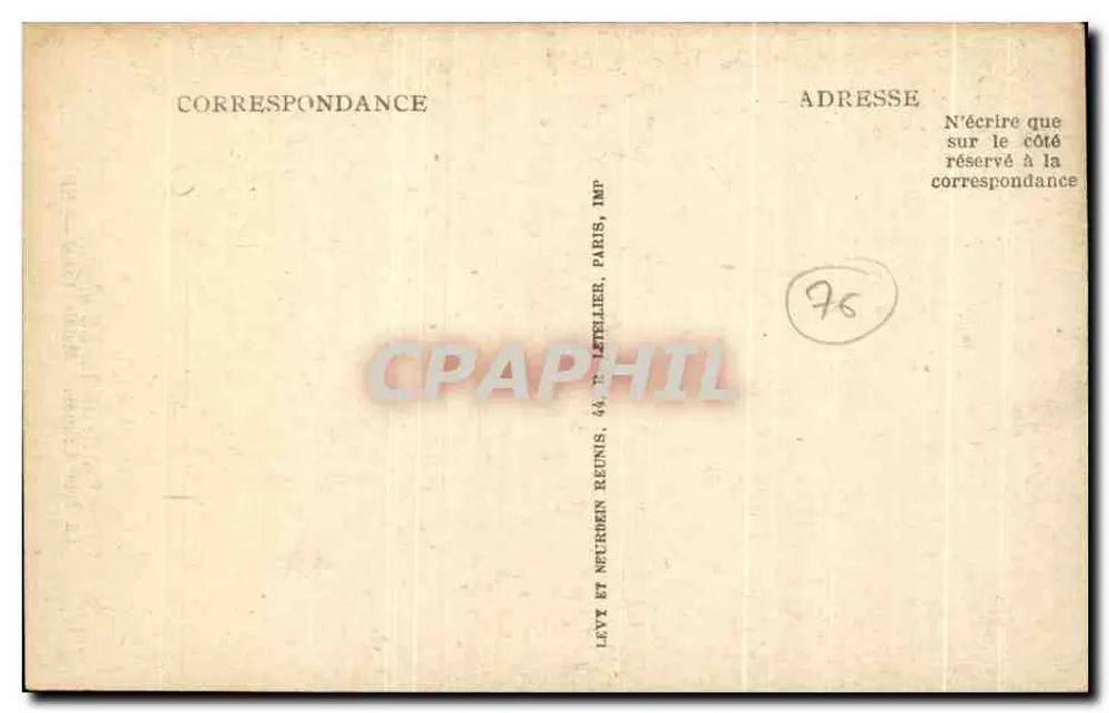 Catedral de Rouen — A Torre Central — editor Levit e Neurouen Reunis, n° 531 - Verso