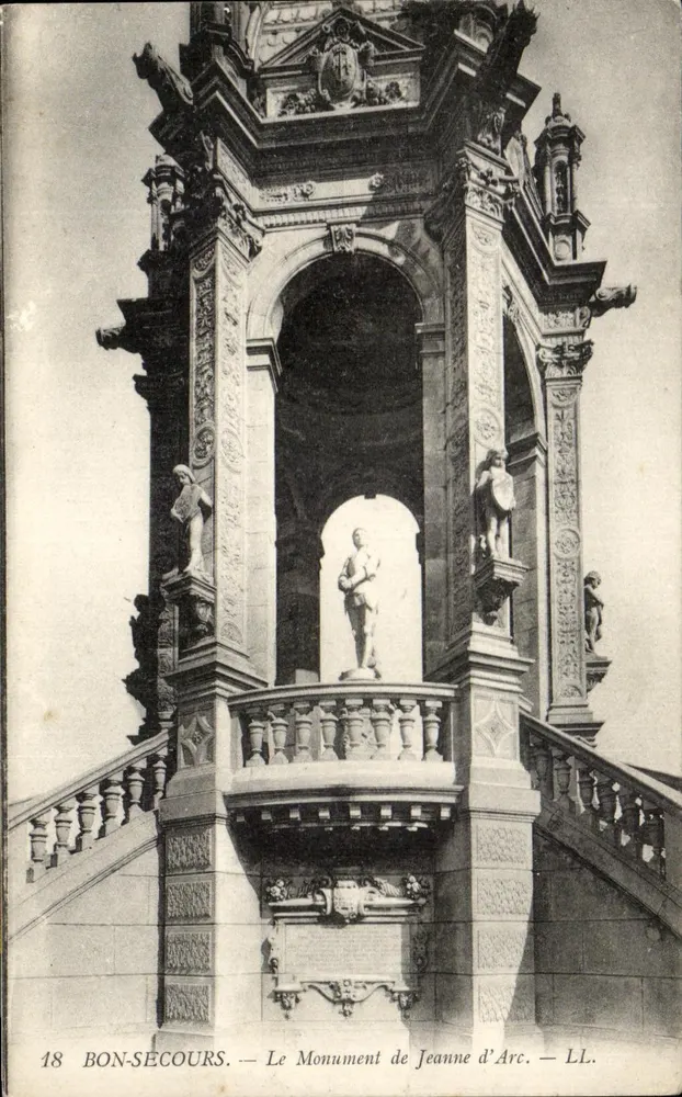 Bonsecours — O Monumento de Joana d'Arc — LL. — n°18 - Frente