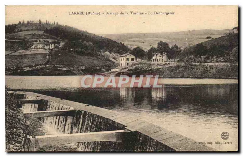 Tarare (Rhône) - Staudamm Turdine - Entladestation — A. Dal, Verlag, Tarare - Vorderseite