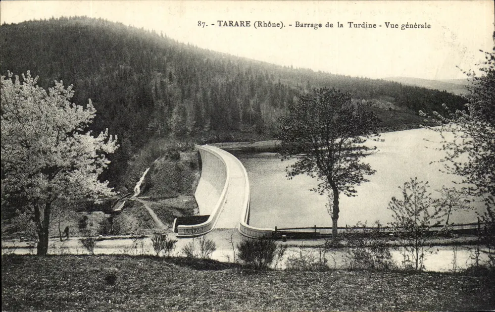 Tarare (Rhône) — Staudamm Turdine — Allgemeiner Blick — n° 87 - Vorderseite