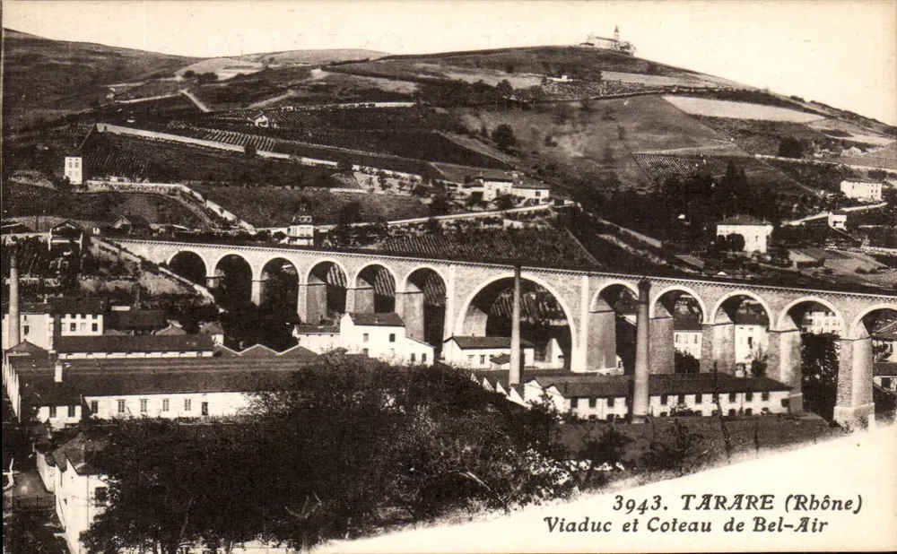 Tarare (Rhône) — Viadukt und Coteau de Bel-Air — X. Gontogny, Lyon - Vorderseite