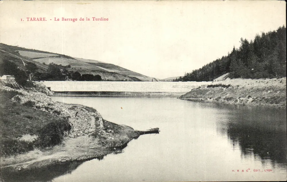 Tarare - De Dijk van de Turdine — H. B & C°, Uitg., Lyon - Voorkant