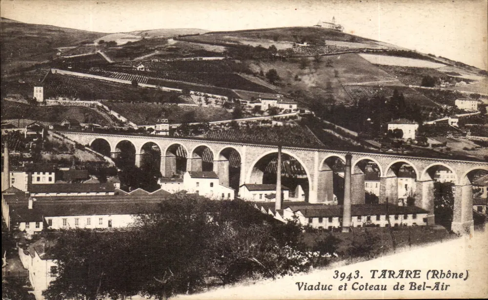 Tarare (Rhône) — Viadukt und Hügel Bel-Air — X. Goutagny, Lyon - Vorderseite