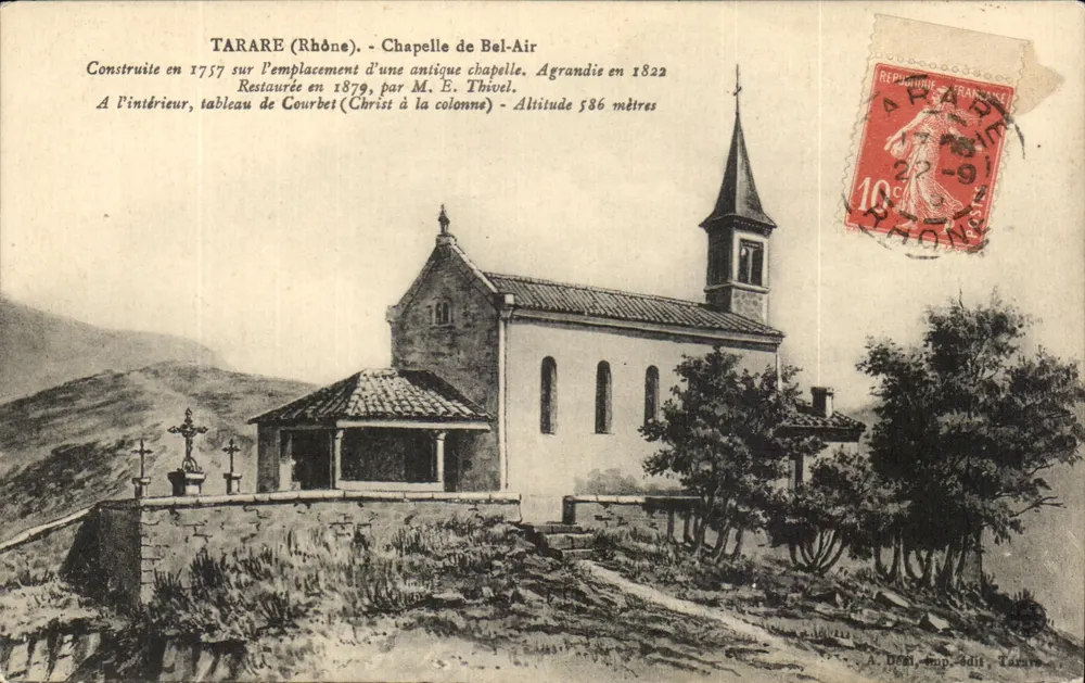 Tarare (Rhone) - Capela de Bel-Air — A. Dézi, Imp. 4dii, Tarare - Frente