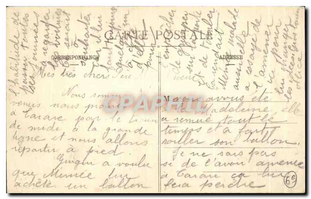 Tarare (Rhone) - Capela de Bel-Air — A. Dézi, Imp. 4dii, Tarare - Verso