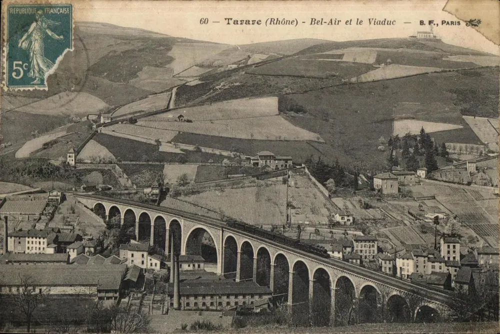 Tarare (Rhône) - Bel-Air e o Viaduto — B.F., Paris - Frente