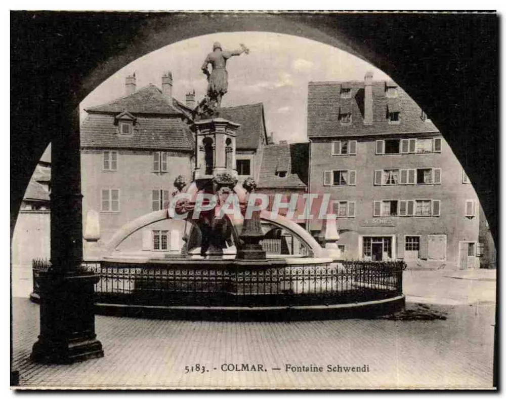 Colmar — Fonte Schwendi — editor La Cigogne, Strasbourg - Frente