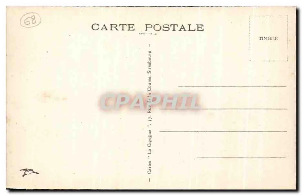 Colmar - Turm der Kathedrale und Kapelle des Hospitals — Verlag 'La Gigugue', n° 5170 - Rückseite