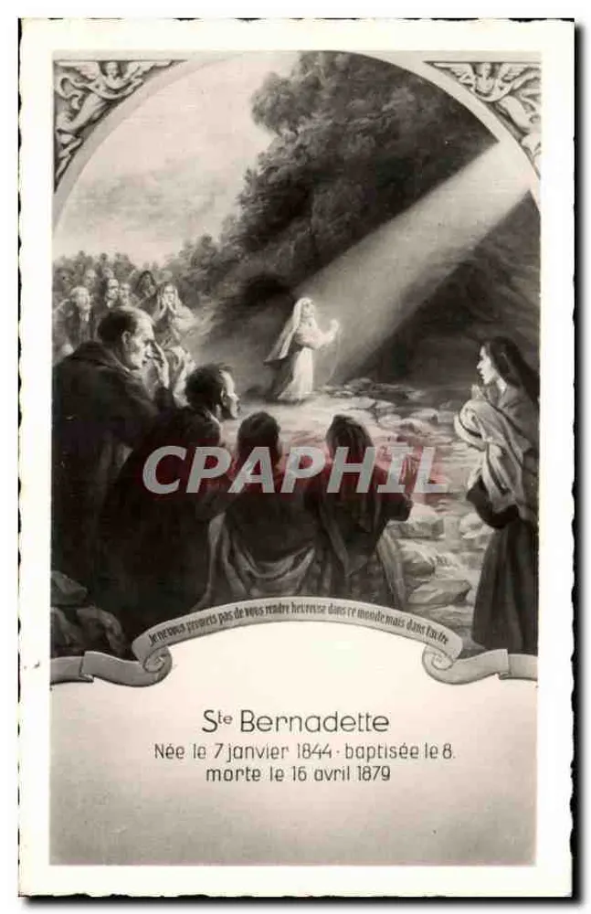Święta Bernadetta — Objawienie w Lourdes — Wydawnictwo Parafii - Awers