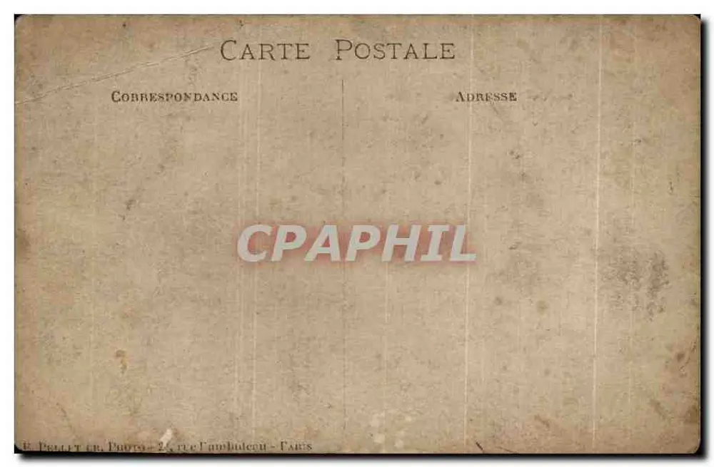 Gruppo di persone in un orto — E. Peillet (Parigi) — numero di serie non visibile - Verso