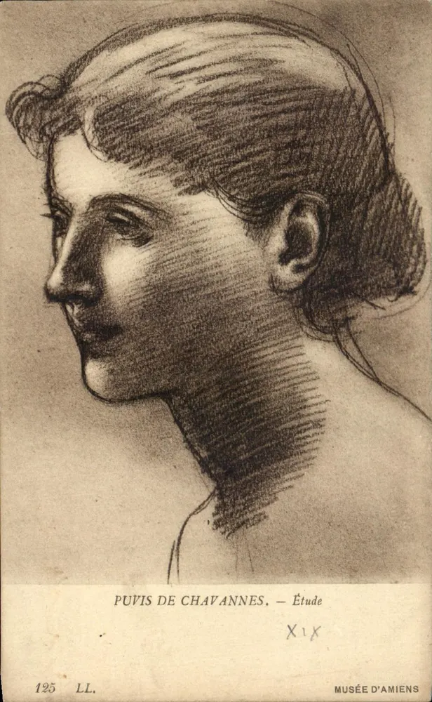 Studie einer Frau — Puvuis de Chavannes — Musée d'Amiens - Vorderseite