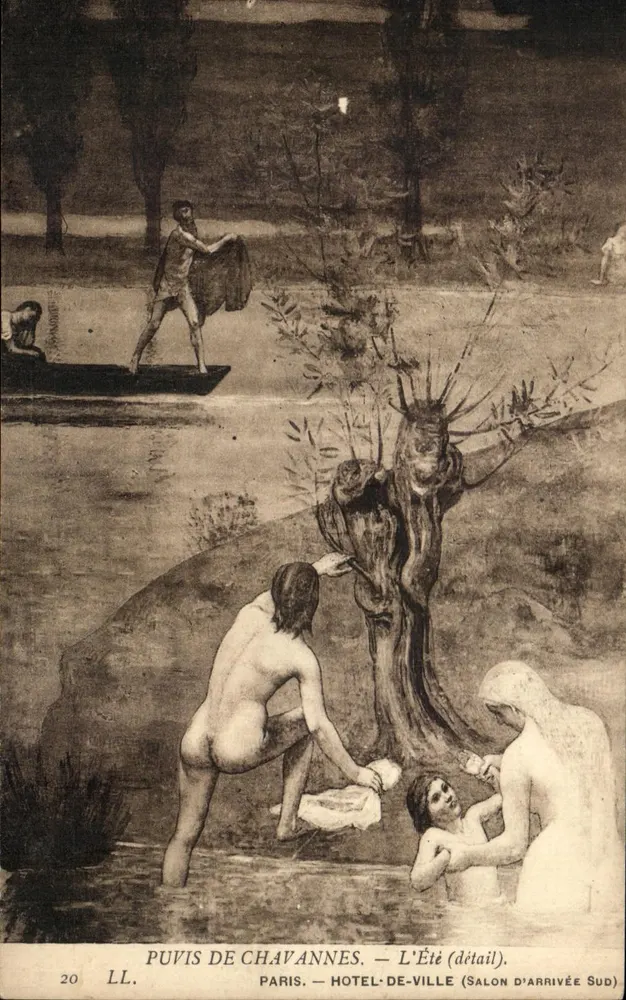 Puvis de Chavannes — Sommer (detail) — Paris, Rathaus (Südlicher Empfangssaal) - Vorderseite