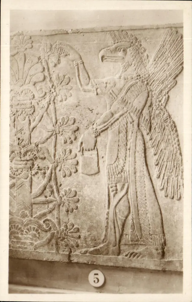 Deus com cabeça de águia — Museu do Louvre — Série 105 - Frente