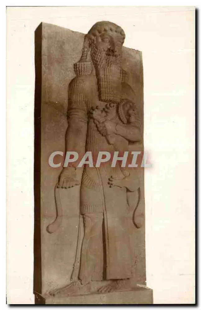 O Estrangulador de Leões — Louvre — Antiguidades Asiáticas — A. Mourret, Paris - Frente