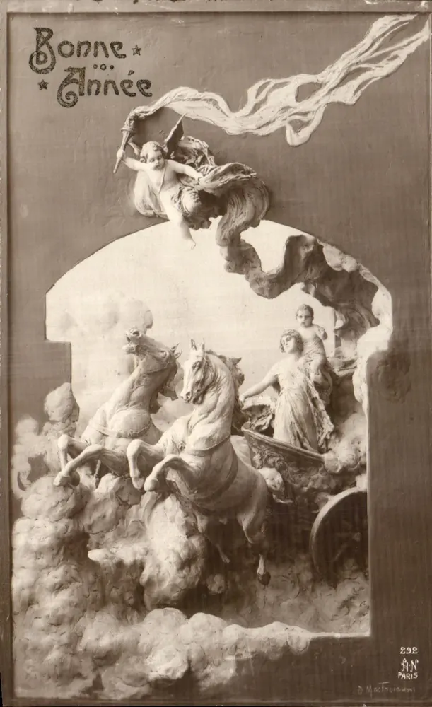 Wagen der Hoffnung — Gutes Neues Jahr — D. Mastroumani, Paris, n° 292 - Vorderseite