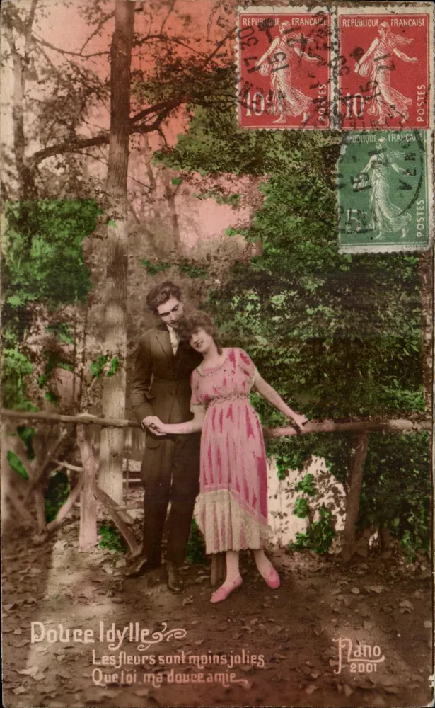 Zärtliche Idylle — Die Blumen sind nicht so schön wie du, meine liebe Freundin — Verlag Piano, Nr. 2001 - Vorderseite