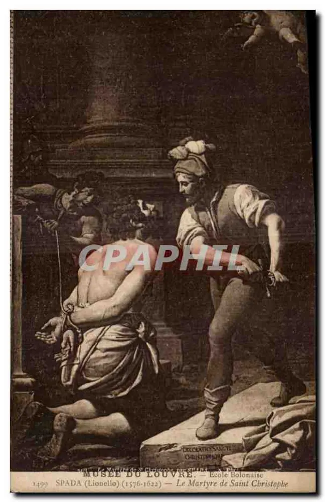 Das Martyrium des hl. Christophorus — Schule Bologna — Louvre-Museum - Vorderseite